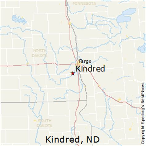kindred nd map.